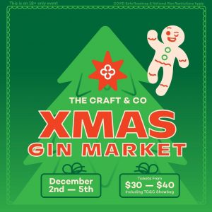 christmas gin market poster