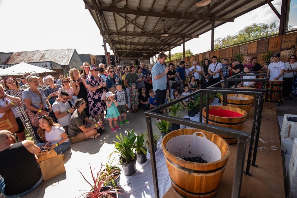 wine stomping competition
