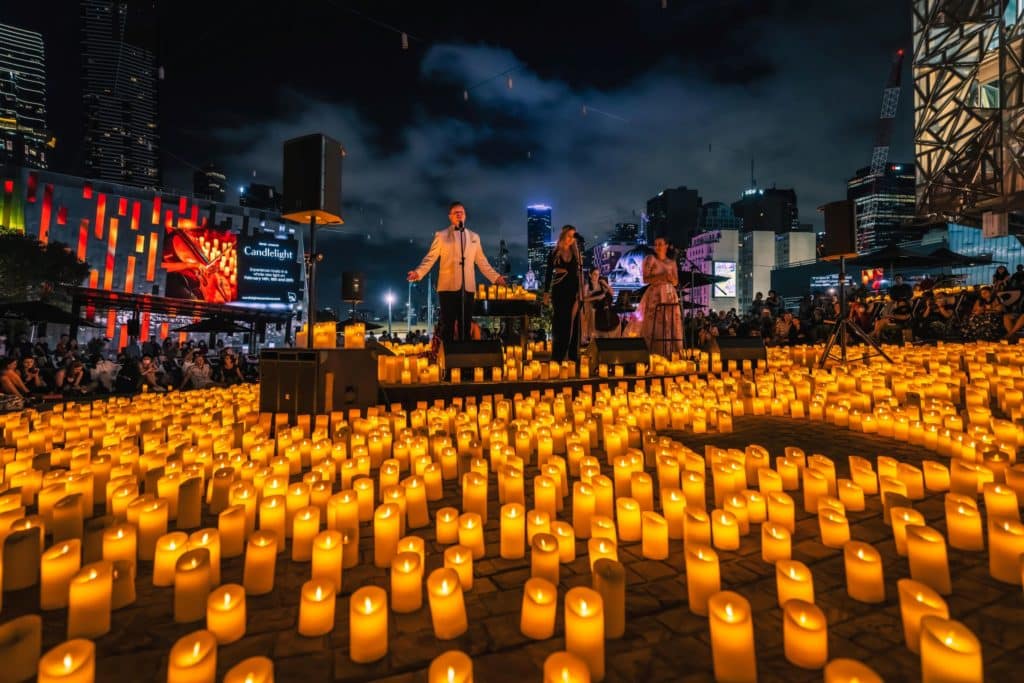 Fed Square Is Hosting Free Candlelight Concerts Featuring Queer Icons, Soul By TINO And Original Music By Jarryd James In February