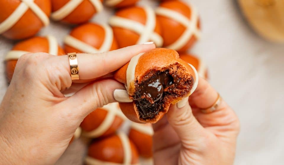Din Tai Fung Is Doing Decadent Nutella-Filled Hot Cross Baos For Easter