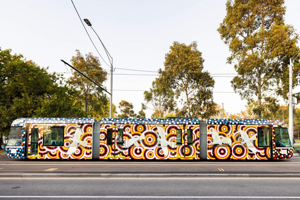 Discover Art On The Move As Six Trams Designed By First People’s Artists Travel Around The City
