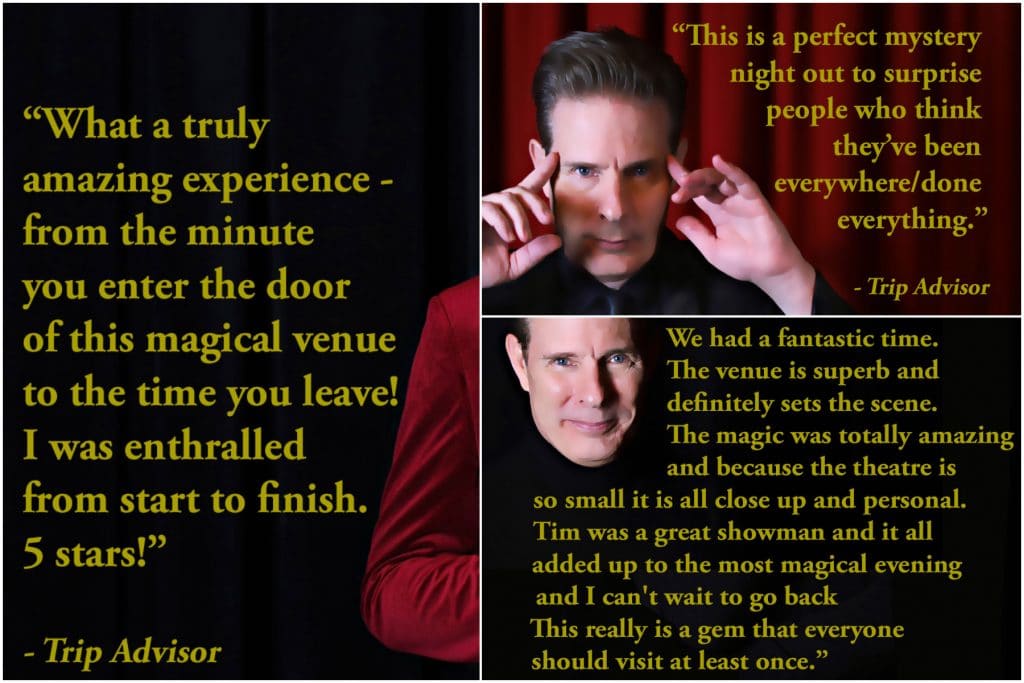 reviews for Tim Ellis magician magic show in melbourne