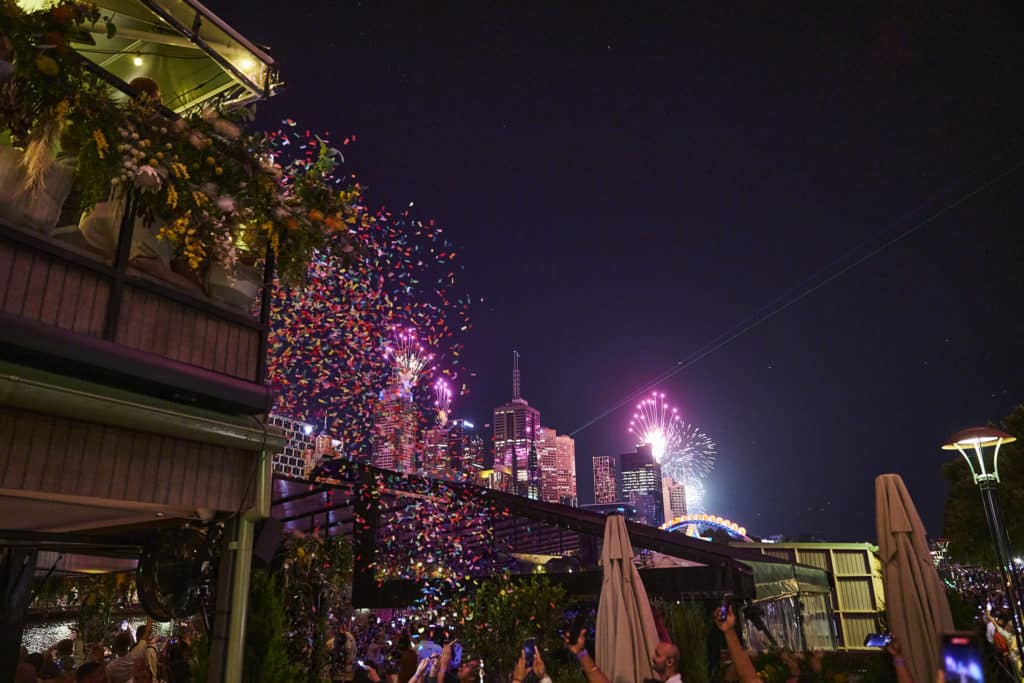 confetti and fireworks from Yarra Botanica