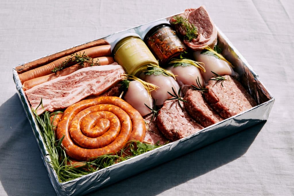 a box of meat for you to cook from Meatsmith