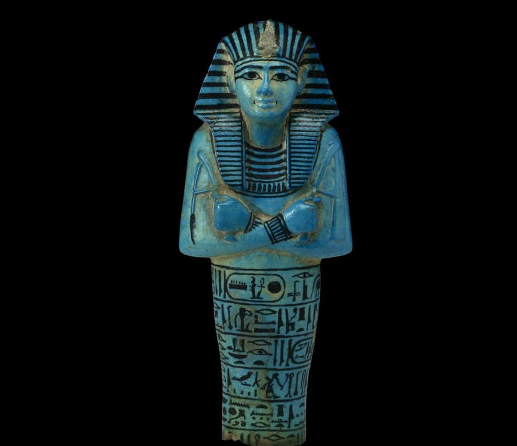 Shabti of Pharaoh Sety I​, one of the items that will be on display at the NGV Pharaoh exhibition