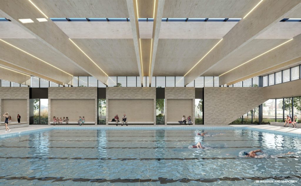artists impression of the indoor pool at Northcote Aquatic & Recreation Centre